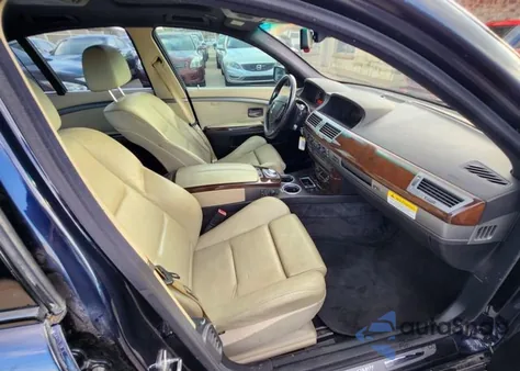 2003 BMW 745 I z USA, uszkodzony, nr VIN WBAGL63483DP66351